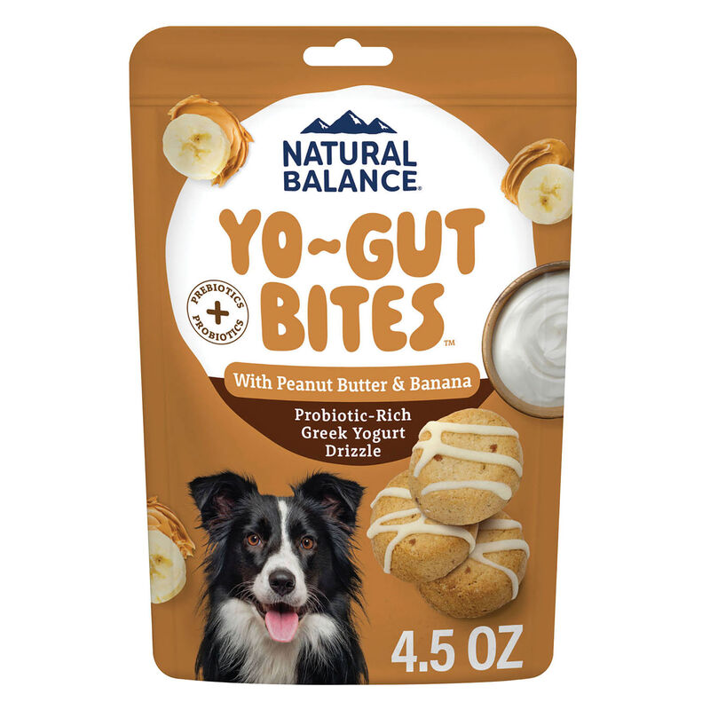Natural Balance, Yo-Gut Bites Peanut Butter & Banana &ndash; Dog Treats image number null