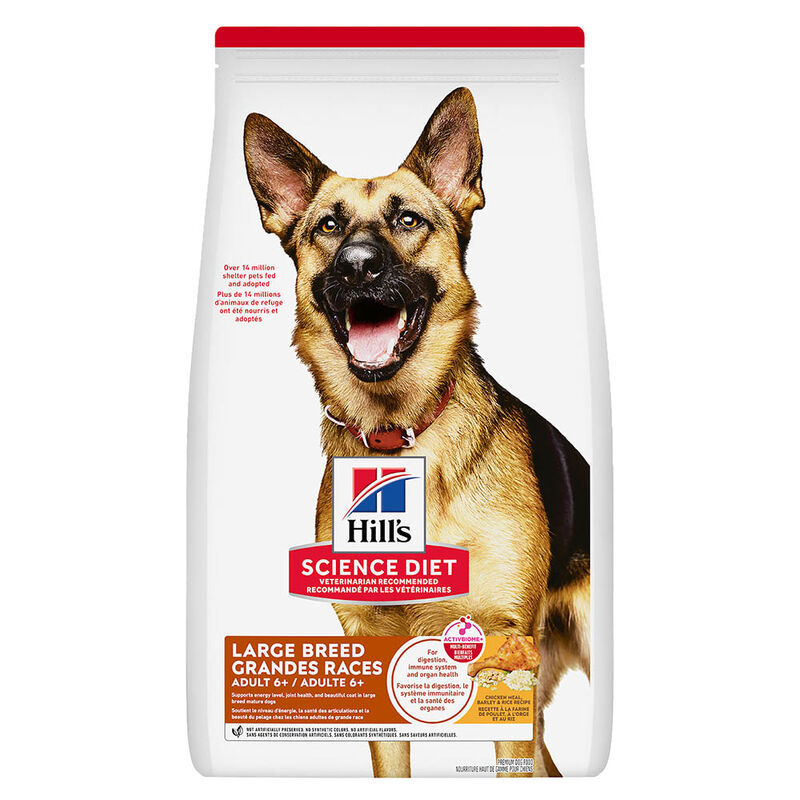 Science Diet, Senior 6+ Large Breed Chicken Meal, Barley, & Rice image number null