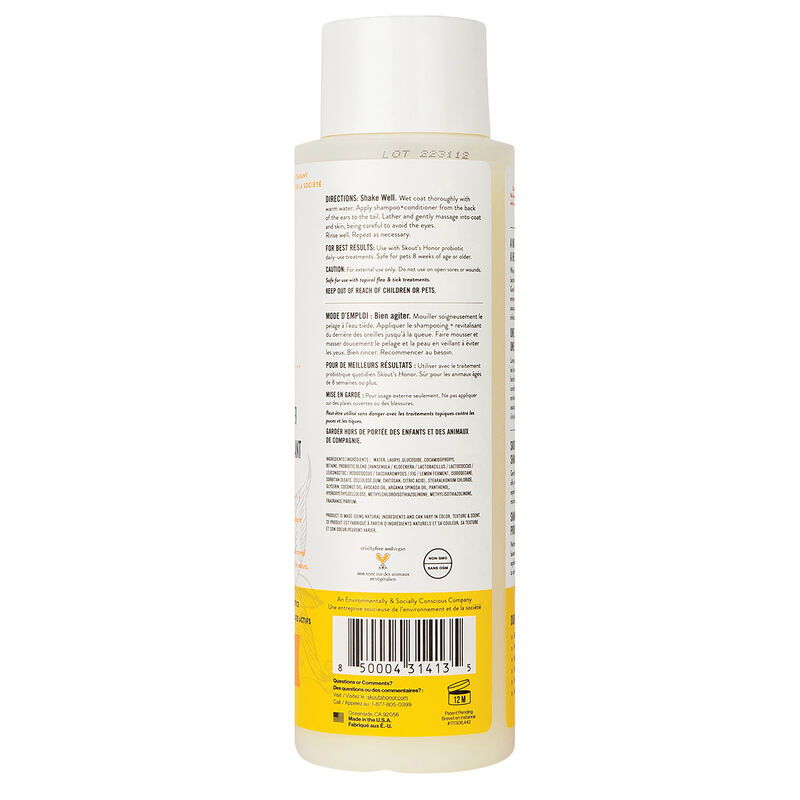 Skouts Honor, Probiotic ShampooPlusConditioner-Honeysuckle-16 oz image number null