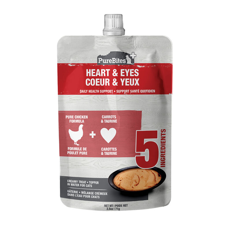 PureBites, Feline Plus Squeezables - Heart & Eyes - 71 g - Cat Supplement image number null