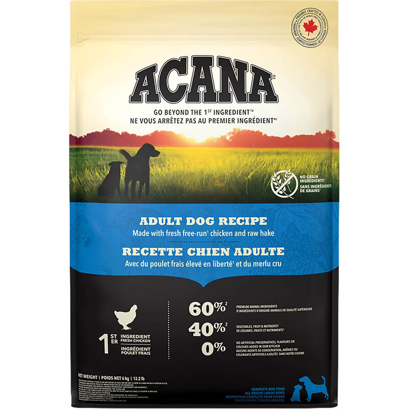 Acana, Adult Dog Food, Free-Run Chicken & Hake image number null