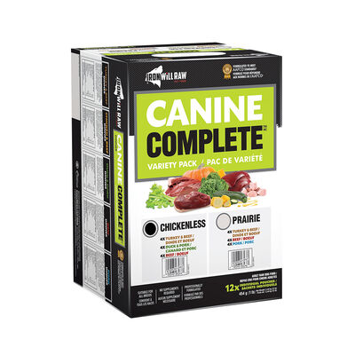Iron Will Raw, Canine Complete, Chickenless - 5.44 kg - 12 pk
