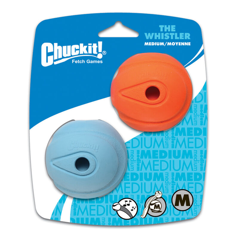Chuckit!, Whistle Ball - 2 Pk - Toss Dog Toy image number null