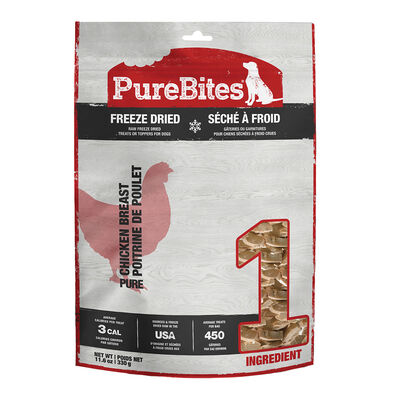 PureBites, Super Value Size Dog Treats, Chicken - 330 g - Freeze Dried Dog Treat