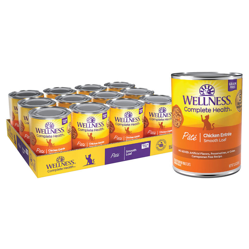 Wellness, Canned Cat Food, Complete Health, Chicken - Wet Cat Food image number null