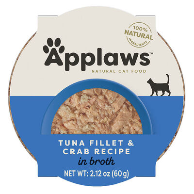 Applaws, Pot, Feline Adult - Tuna Fillet w/ Crab - 60 g - Wet Cat Food