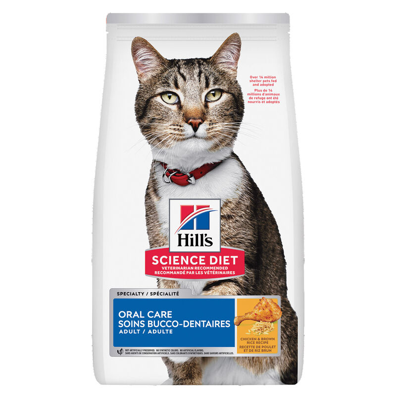 Science Diet, Adult Oral Care Chicken Recipe - Dry Cat Food image number null
