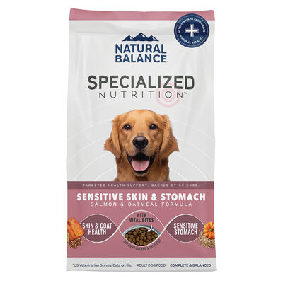 Natural Balance, Specialized Nutrition - Sensitive Skin & Stomach Salmon & Oatmeal Formula - Dry Dog