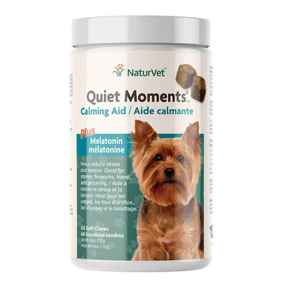 NaturVet, Quiet Moments with Melatonin - 60ct