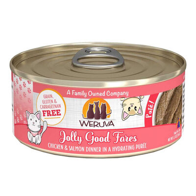 Weruva, Can Feline - Jolly Good Fares - Chicken & Salmon - 156 g - Pate - Wet Cat Food