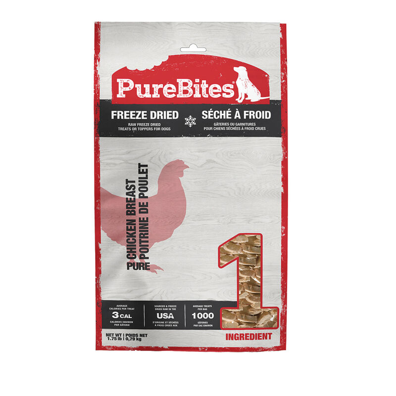 PureBites, Jumbo Size Treats - Chicken Breast - 794 g - Freeze Dried Dog Treat image number null