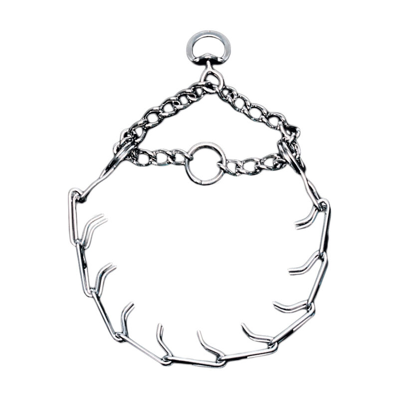 Dog Prong Training Collar, Chrome, 3.3 mm x 20" image number null