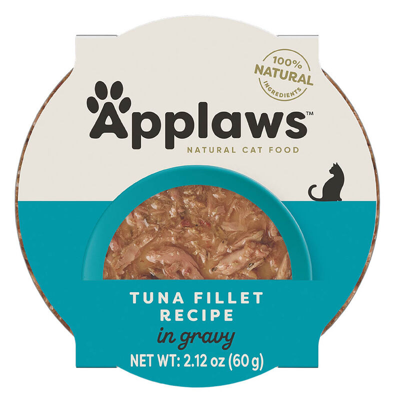 Applaws, Pot, Feline Adult - Tuna Flakes in Gravy - 60 g - Wet Cat Food image number null