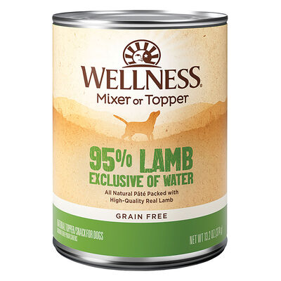 Wellness, Canned Dog Food, Mixers & Toppers, 95% Lamb - 13 oz - Wet Dog Food