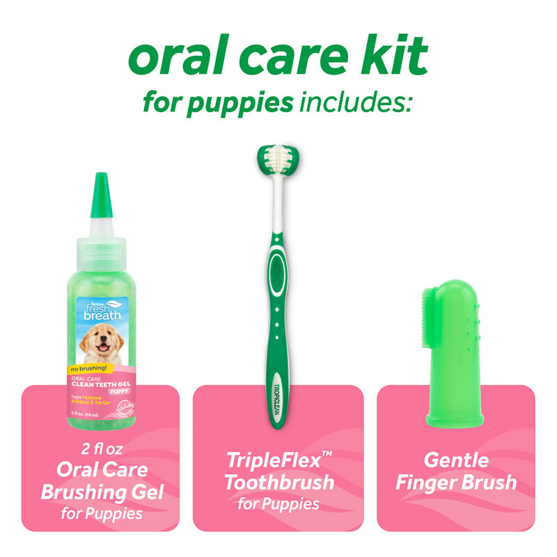 Tropiclean, Puppy, Dental Fresh Breath Oral Care Kit - 2 oz image number null