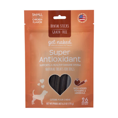 Get Naked, Dental Sticks - Super Antioxidant - Small - 176 g