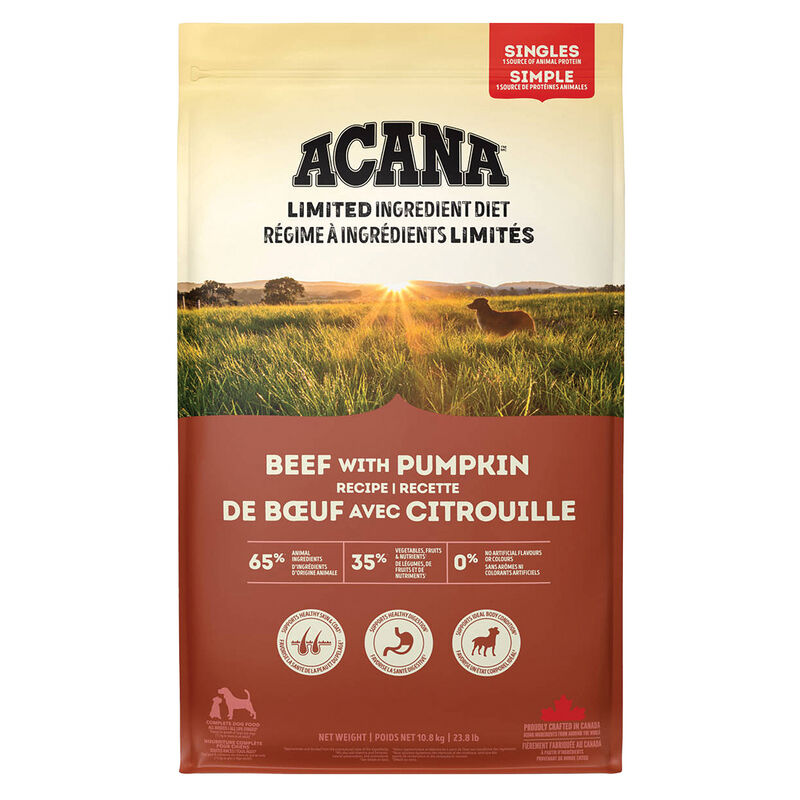 Acana, Limited Ingredient Diet, Beef with Pumpkin Recipe - Dry Dog Food image number null