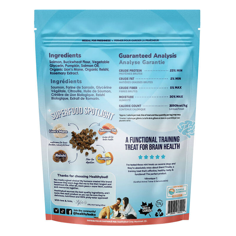 Healthybud, Salmon Mini Training Treats with Superfoods image number null