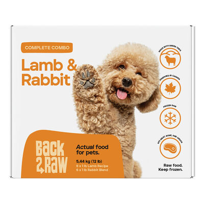 Back2Raw, Complete, Patty - Lamb & Rabbit Blend - 5.44 kg(12x0.45kg)