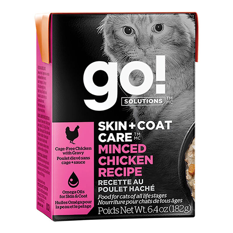 GO! SOLUTIONS, SKIN + COAT CARE Minced Chicken Recipe for cats - Wet Cat Food image number null