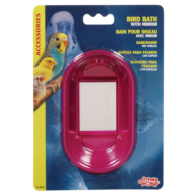 Living World Oval Bird Bath with Mirror image number null
