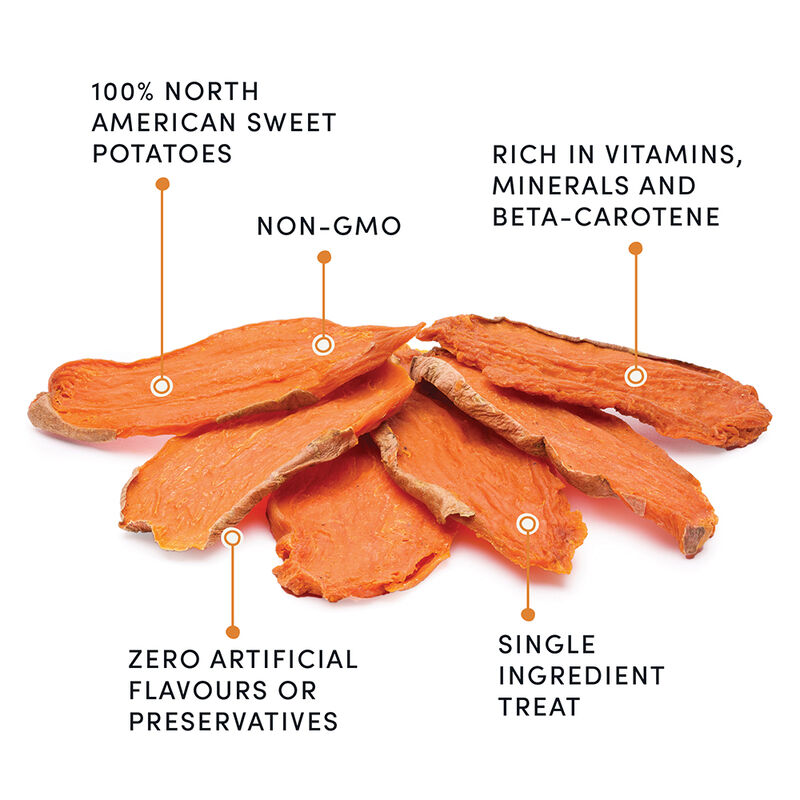 Crumps' Naturals, Sweet Potato Chews - Dog Treat image number null