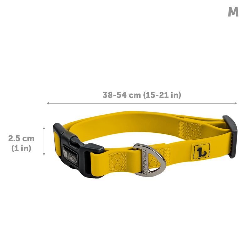 BeOneBreed Silicone Dog Collar - Sunny Yellow image number null