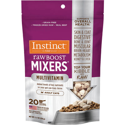 Instinct Raw Boost Mixers - Multivitamin for Cats  - Beef