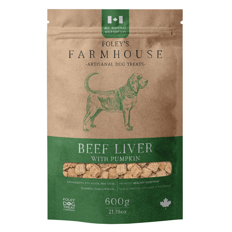 Foley's, Farmhouse Artisanal Dog Treats - Beef Liver with Pumpkin - Dog Treats image number null
