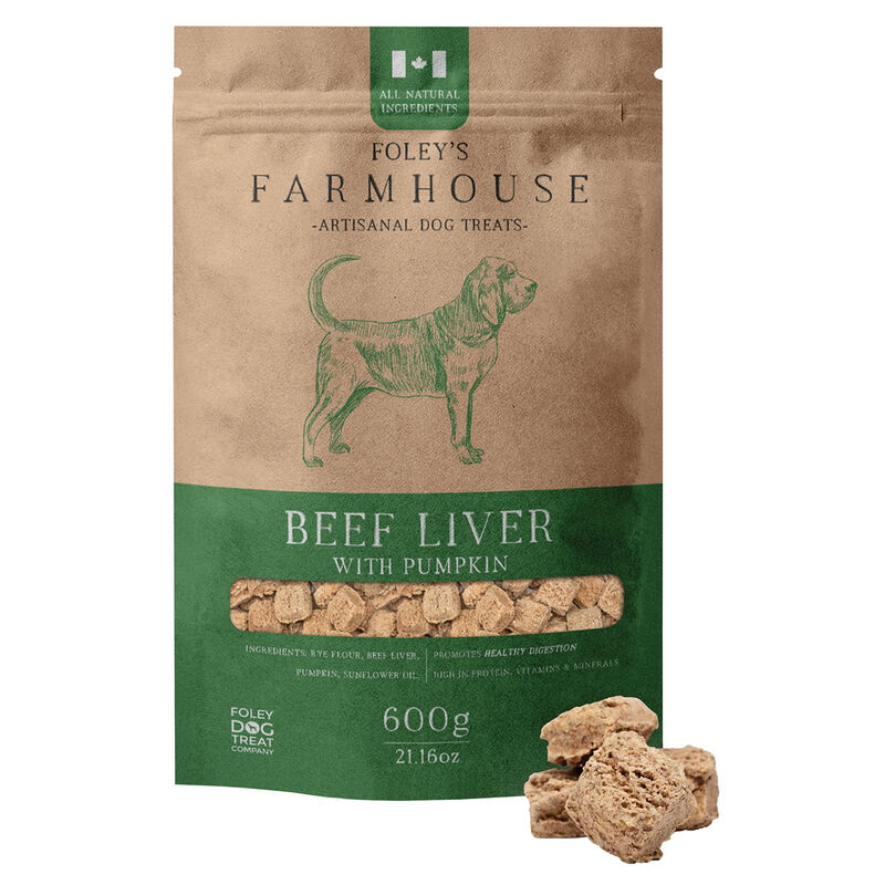 Foley's, Farmhouse Artisanal Dog Treats - Beef Liver with Pumpkin - Dog Treats image number null