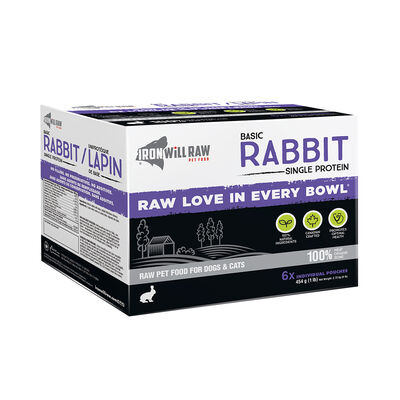 Iron Will Raw, Basic Rabbit - 2.72 kg