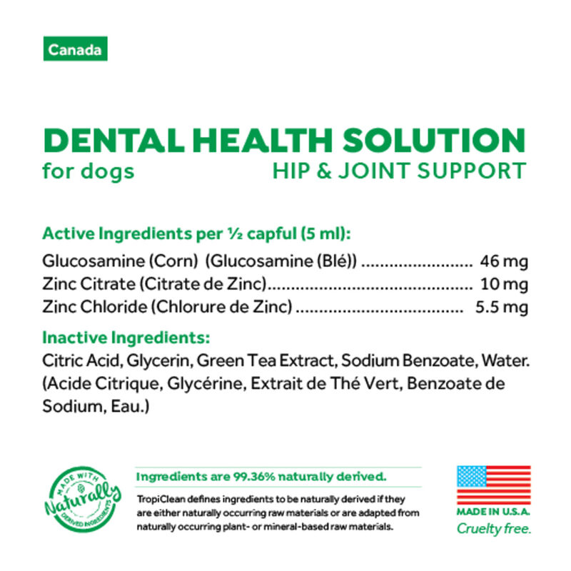 Tropiclean, Dental Fresh Breath with Hip & Joint - 16 oz image number null