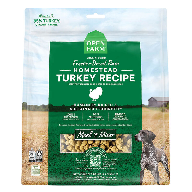 Open Farm, Homestead Turkey Freeze Dried Raw Dog Food - Freeze Dried Dog Food image number null