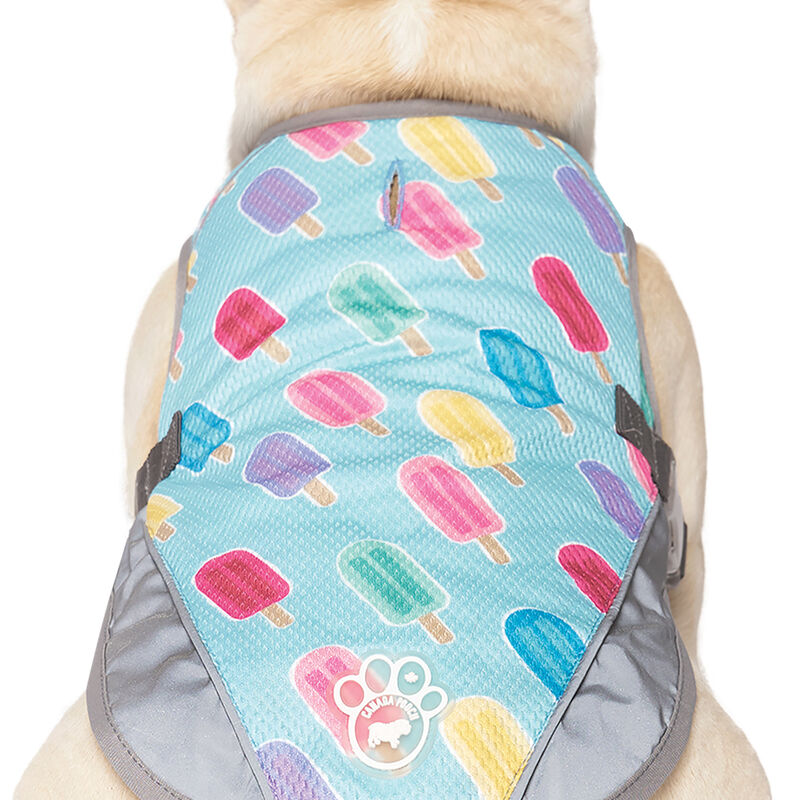 Canada Pooch, Chill Seeker Cooling Vest - Popsicles - Dog Coat image number null