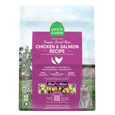 Open Farm, Freeze Dried Raw Morsels - Chicken & Salmon - Freeze Dried Cat Food
