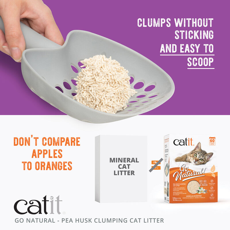 Catit, Go Natural! Pea Husk Clumping Litter - 5,6 kg image number null