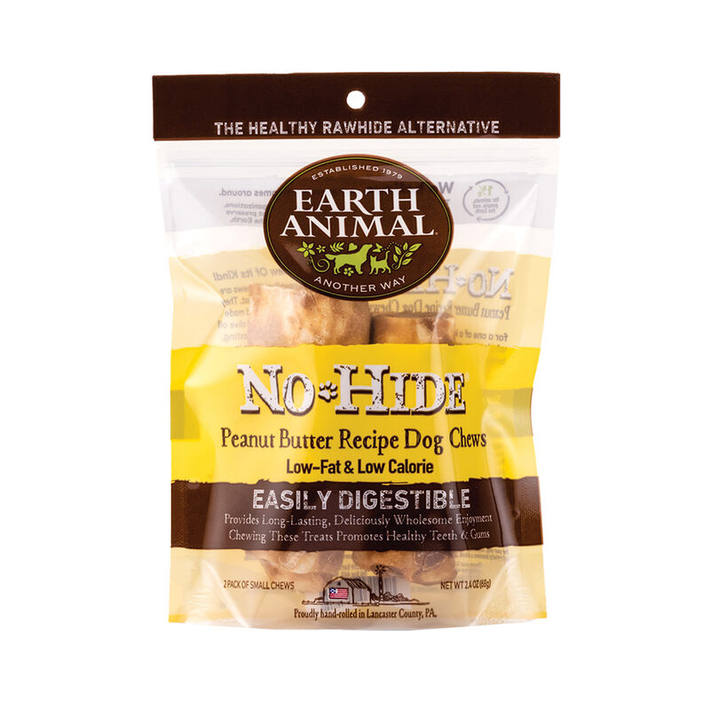 Earth Animal, Peanut Butter No-Hide Chew - 2 pk image number null