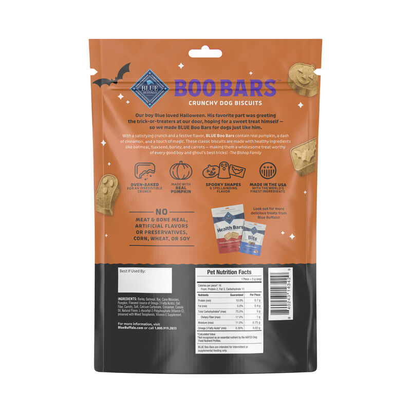 Blue Buffalo, Boo Bar - Pumpkin & Cinnamon - 312 g - Dog Treat image number null