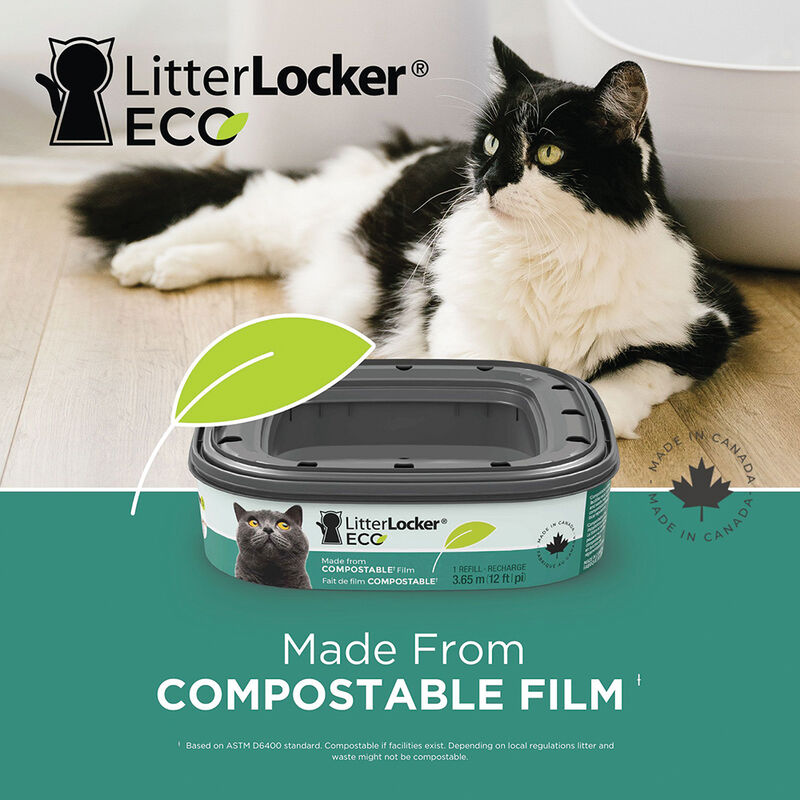 LitterLocker, Design Plus Eco Refill, Compostable Film, 12ft (Up To 2 Months) image number null