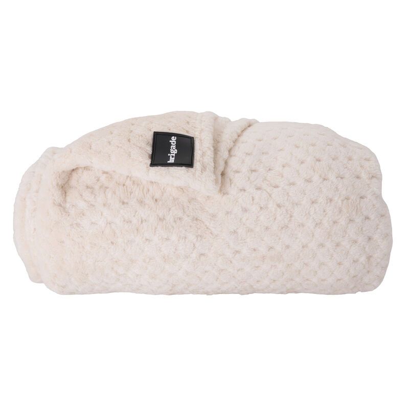 Brigade Ultra-Soft Herringbone Blanket - Latte image number null