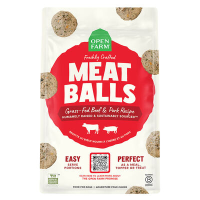 Open Farm, Freshly Crafted Meatballs Beef & Pork Recipe