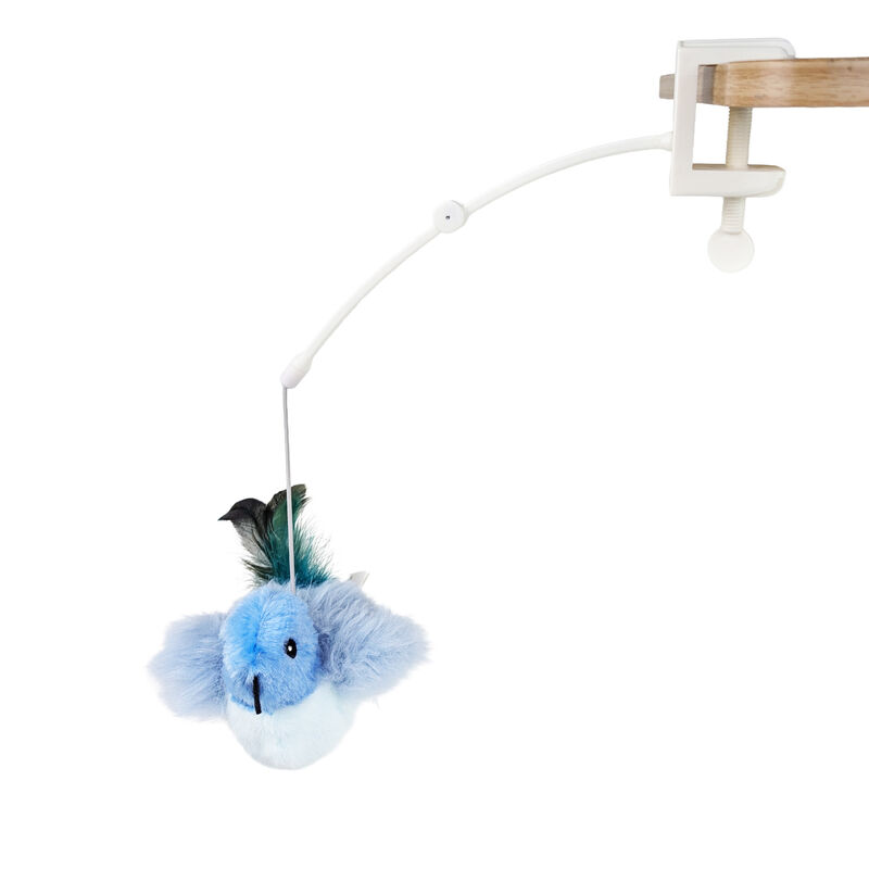 Zoom Pets Flapping Blue Bird Cat Toy image number null