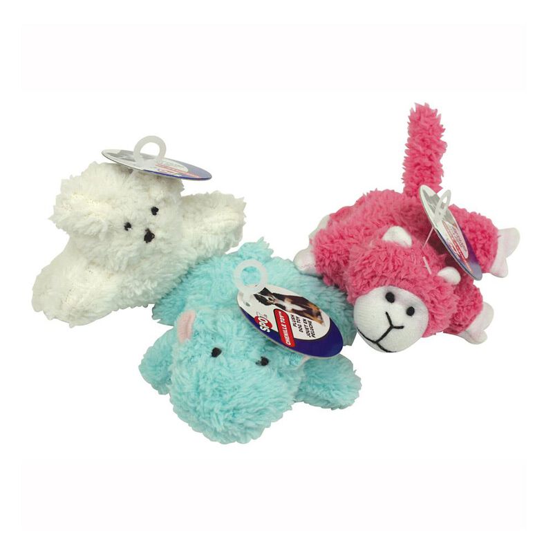 SPOT, Puppy/Small Dog Chenille Toys - 4.75" - Plush Dog Toy image number null