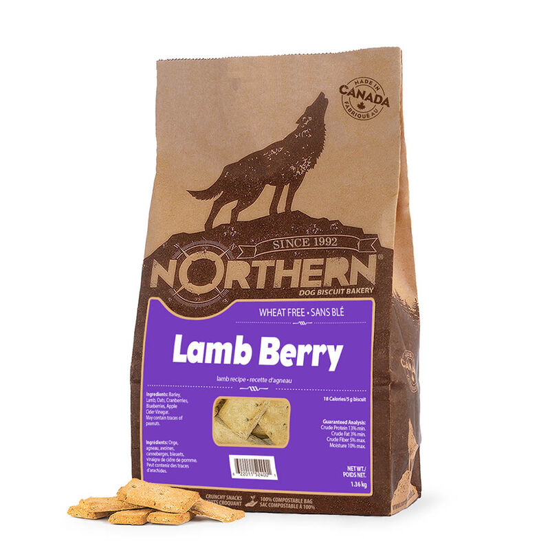 Northern Biscuit, Wheat Free Lamb Berry - 1.36 kg - Dog Biscuit image number null