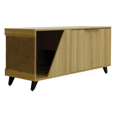 4 Cats & Dogs Home Furnishing Inc., Jessie Cat Cabinet - Oak