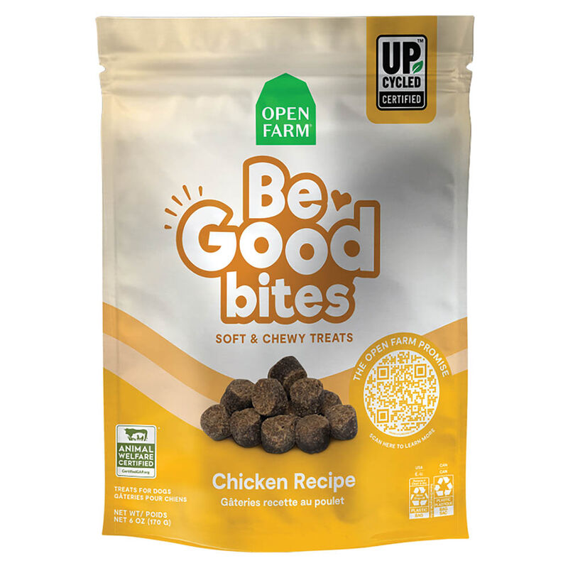 Open Farm, Be Good Bites - Chicken Recipe Soft & Chewy Dog Treats - 170 g - Dog Treat image number null