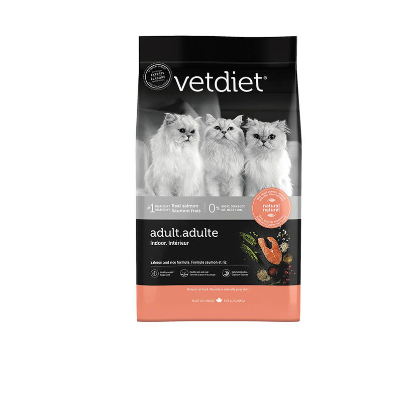 Vetdiet, Feline Adult - Indoor - Salmon & Rice - Dry Cat Food image number null