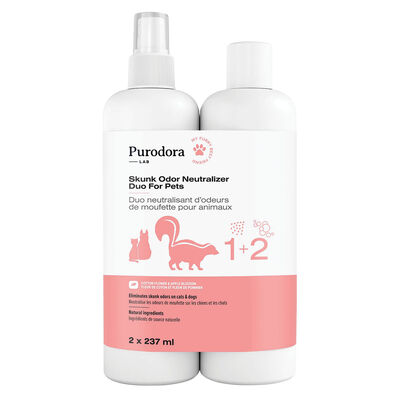Purodora Lab, Skunk Odor Neutralizer Duo For Pets