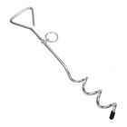 Dog Tie Out Stakes for Hard Soil, Spiral, 17" for Hard Ground image number null