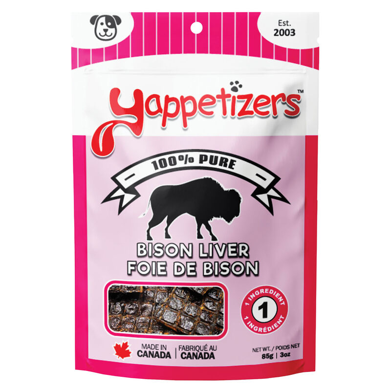 Yappetizer, Dehydrated Bison Liver - Dog Treat image number null